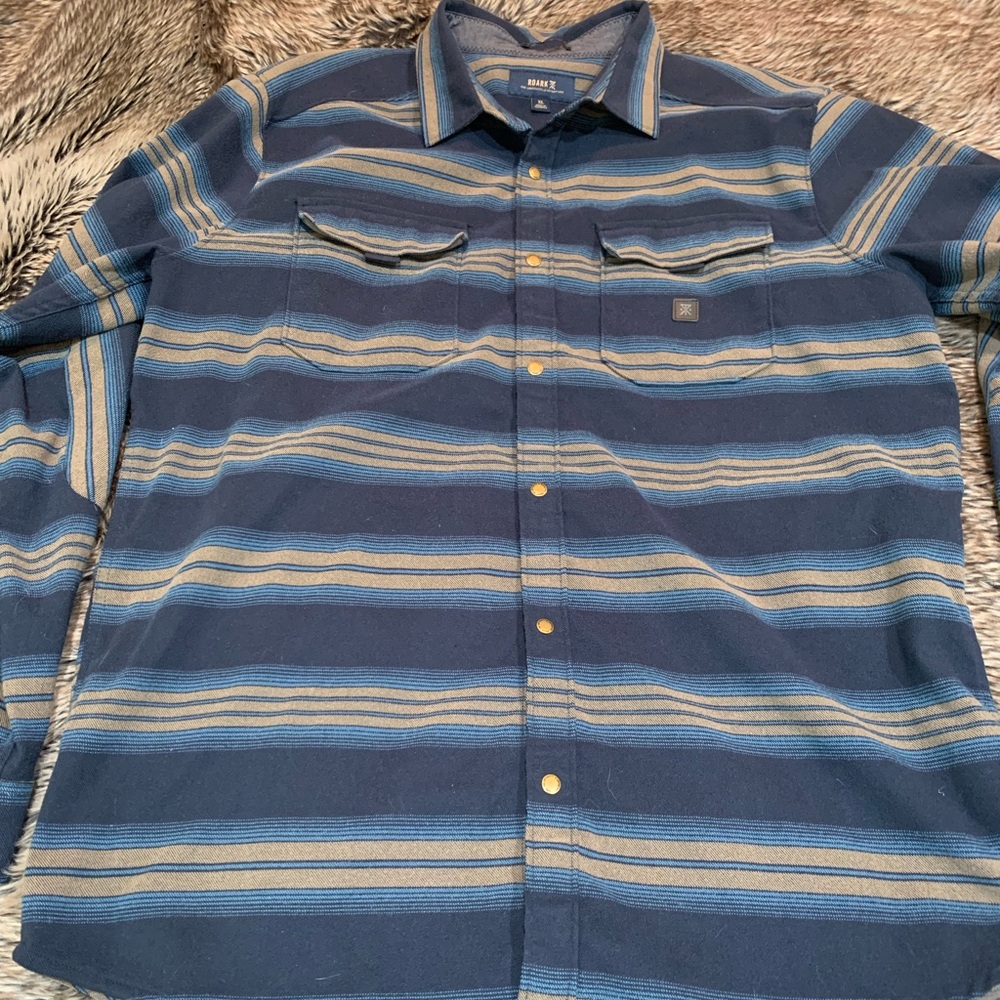 ROARK REVIVAL DIABLO LONG-SLEEVE FLANNEL SHIRT MEN'S Size XL